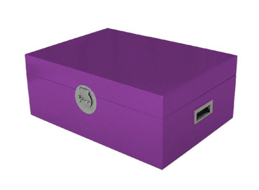 Thai Storage Box Purple Fine Asianliving