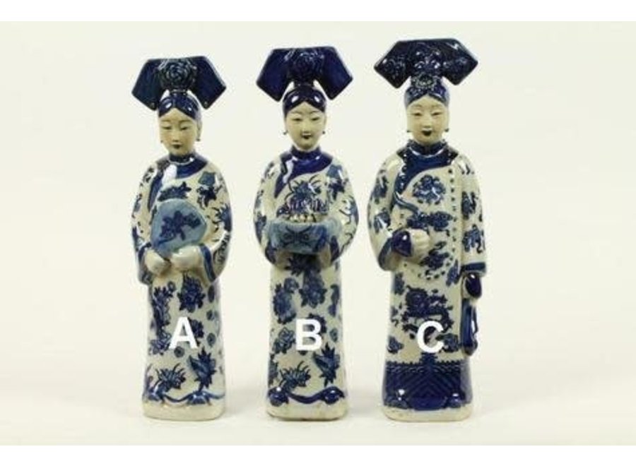 Figurine en Porcelaine de l'Impératrice Chinoise Trois Concubines Statues De La Dynastie Qing Ensemble Fait à La Main/3