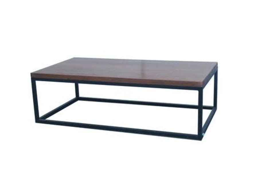 Chinese Coffee Table Contemporary Yuwood Black Steel W130xD70xH40cm