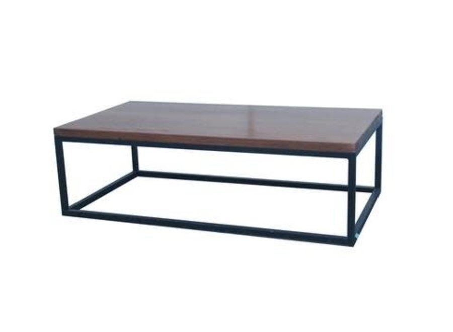 Fine Asianliving Chinese Coffee Table Contemporary Yuwood Black Steel W130xD70xH40cm
