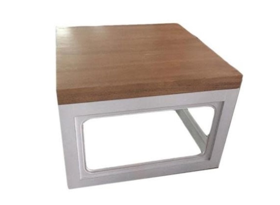 Tavolino Cinese Moderno in Legno L65xP65xA45cm