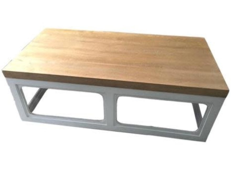 Chinese Coffee Table Solid Wood White W130xD65xH45cm