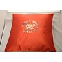 Chinese Cushion Red Flowers 45x45cm