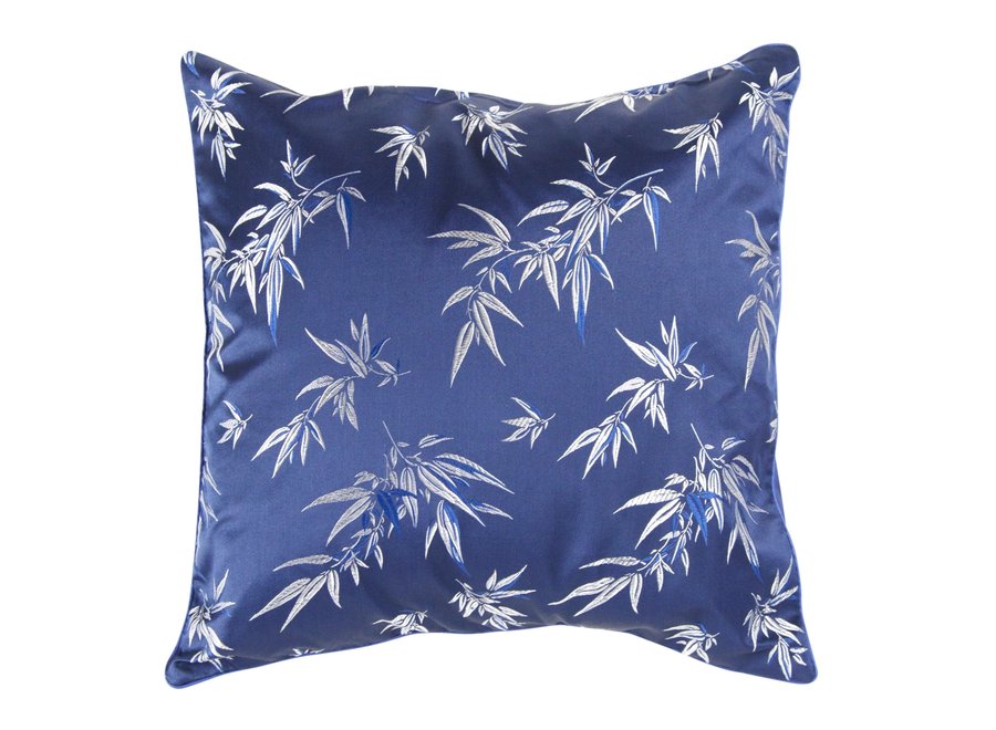 Chinese Cushion Navy Bamboo 45x45cm