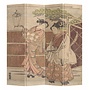 Japanese Oriental Room Divider Folding Privacy Screen 4 Panels W160xH180cm Japanese women in Kimono