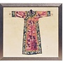 Chinese Painting with Frame Chinese Qipao Dress Pink W33xH36cm