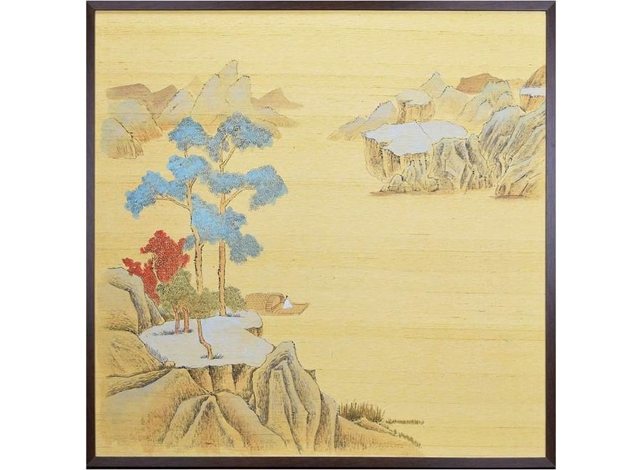 Orientalische Malerei Japanische Landschaft B91xH91cm