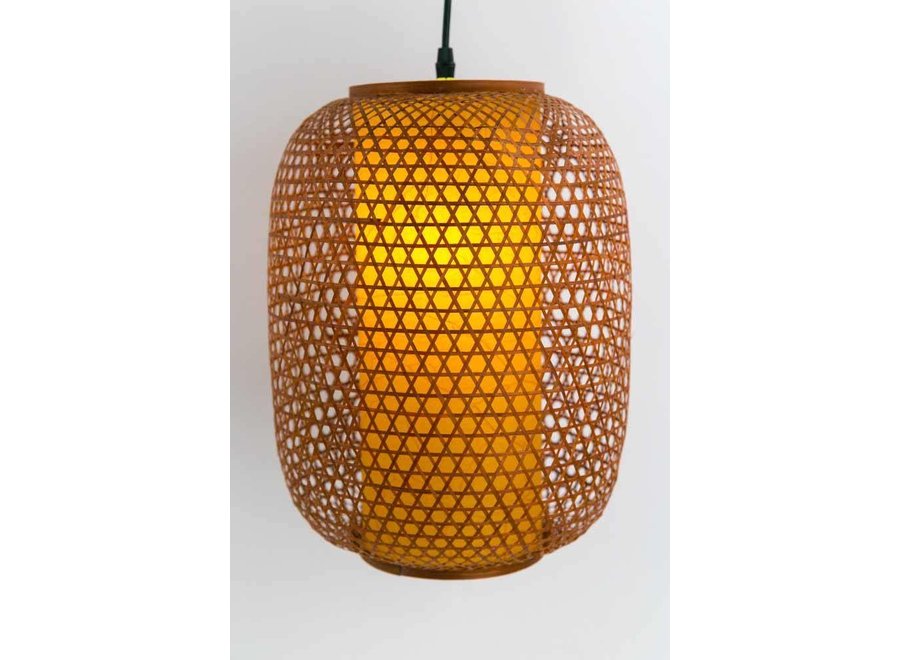 Japanische Bambus Webbing Lampe - Sendai - D40xH60cm