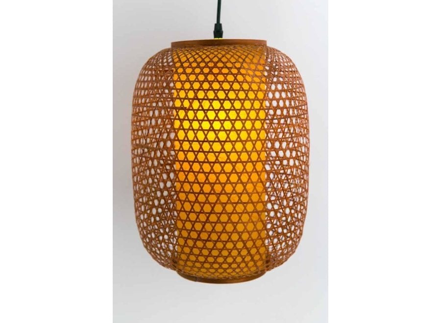 Fine Asianliving Japanese Bamboo Webbing Lamp - Shinjuku D26xH36cm