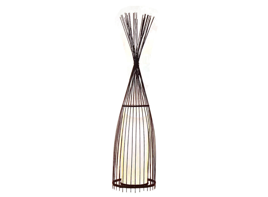 Lampadaire en Bambou - James L40xP40xH150cm