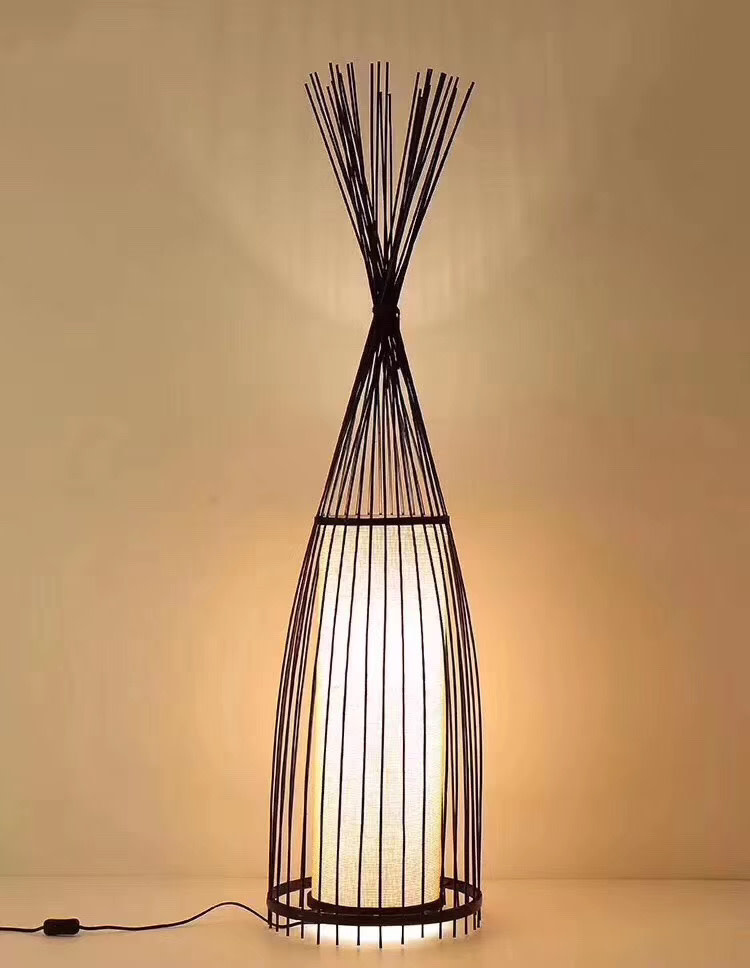 Stehlampe Bambus - James B40xT40xH150cm Asianliving Fine 