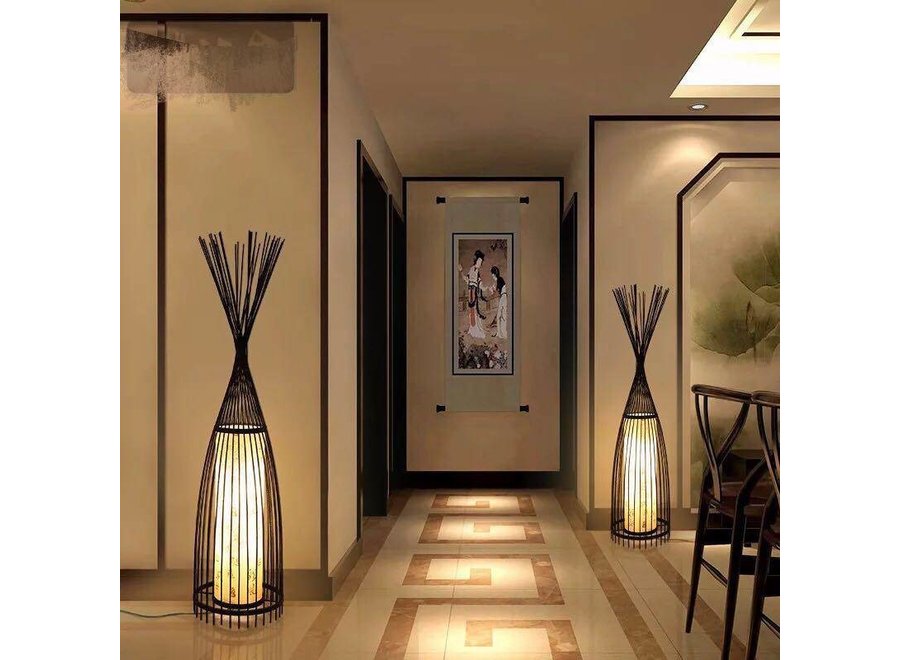 Bamboo Floor Lamp - James W40xD40xH150cm