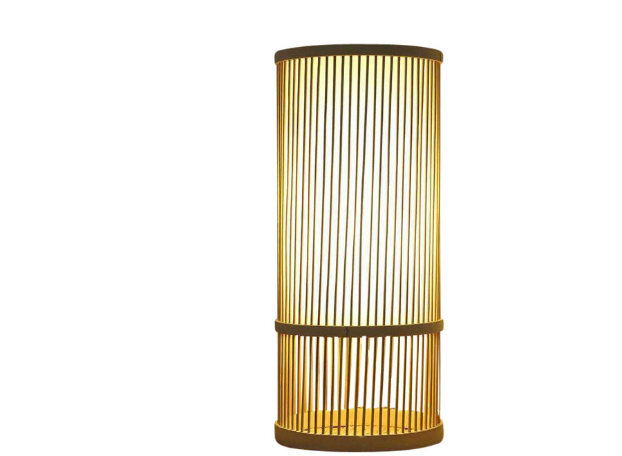 Fine Asianliving Lampe de lampe de tablee de Bureau en Bambou - Maya L22xP22xH41cm
