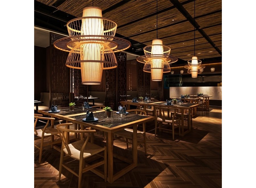 Lampada a Sospensione in Bambù Fatta a Mano - Nicole