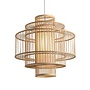 Bamboo Lampshade Pendant Light Handmade - Leona D60xH60cm