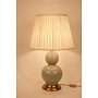 Chinesische Tischlampe Porzellan mit Schirm Mint B38xT38xH64cm