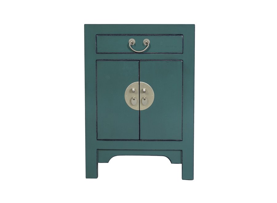 Table de Chevet Chinois Vert Sapin - Orientique Collection L42xP35xH60cm