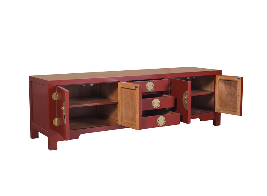 Chinese TV Cabinet Ruby Red - Orientique Collection W175xD47xH54cm