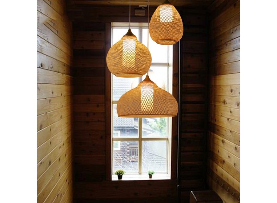 Bamboo Webbing Lamp Handmade - Rosalyn D41xH35cm