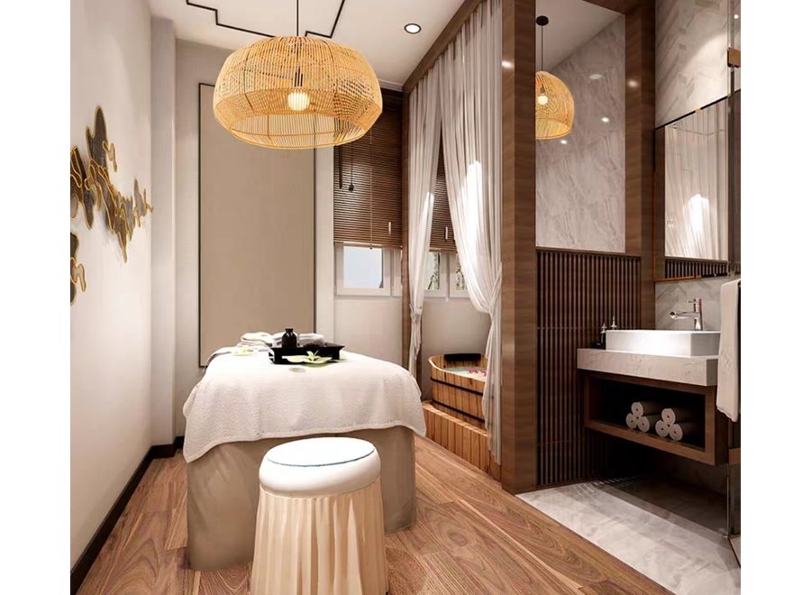 Bamboo Lampshade Pendant Light Handmade - Ada D43xH25cm