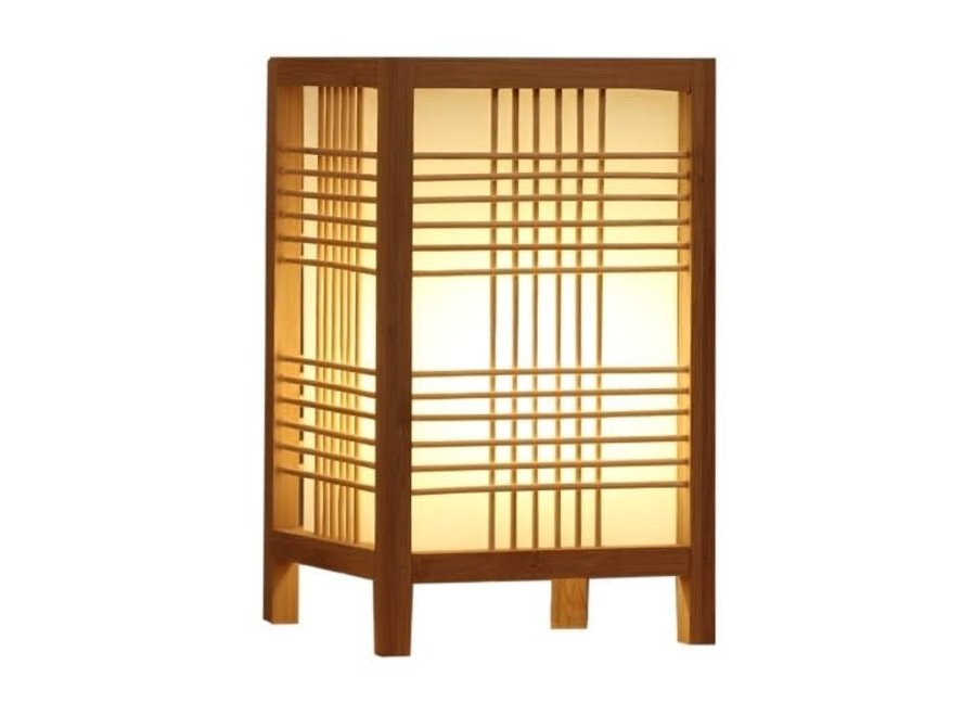 Lampada Giapponese in legno di pino - 90x25x25 cm - Vivere Zen