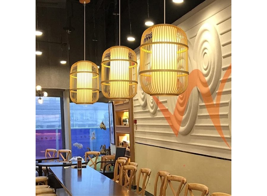 Suspension en Bambou Fait Main - Dior D35xH50cm