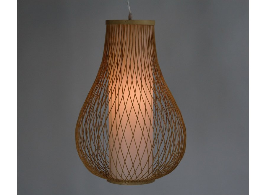 Lámpara de Techo Colgante de Bambú Hecha a Mano - Amber An38xP38xAl55cm