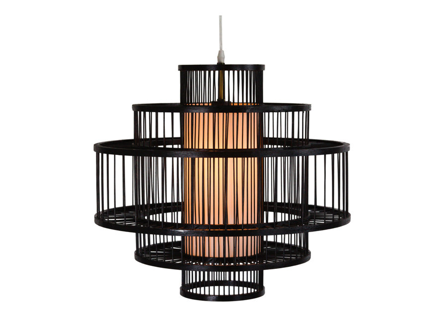 Ceiling Light Pendant Lighting Bamboo Lampshade Handmade - Leonard W50xD50xH50cm