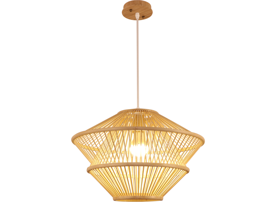 Fine Asianliving Lampe á Suspension en Bambou Fait Main - Oceana D.46xH31cm