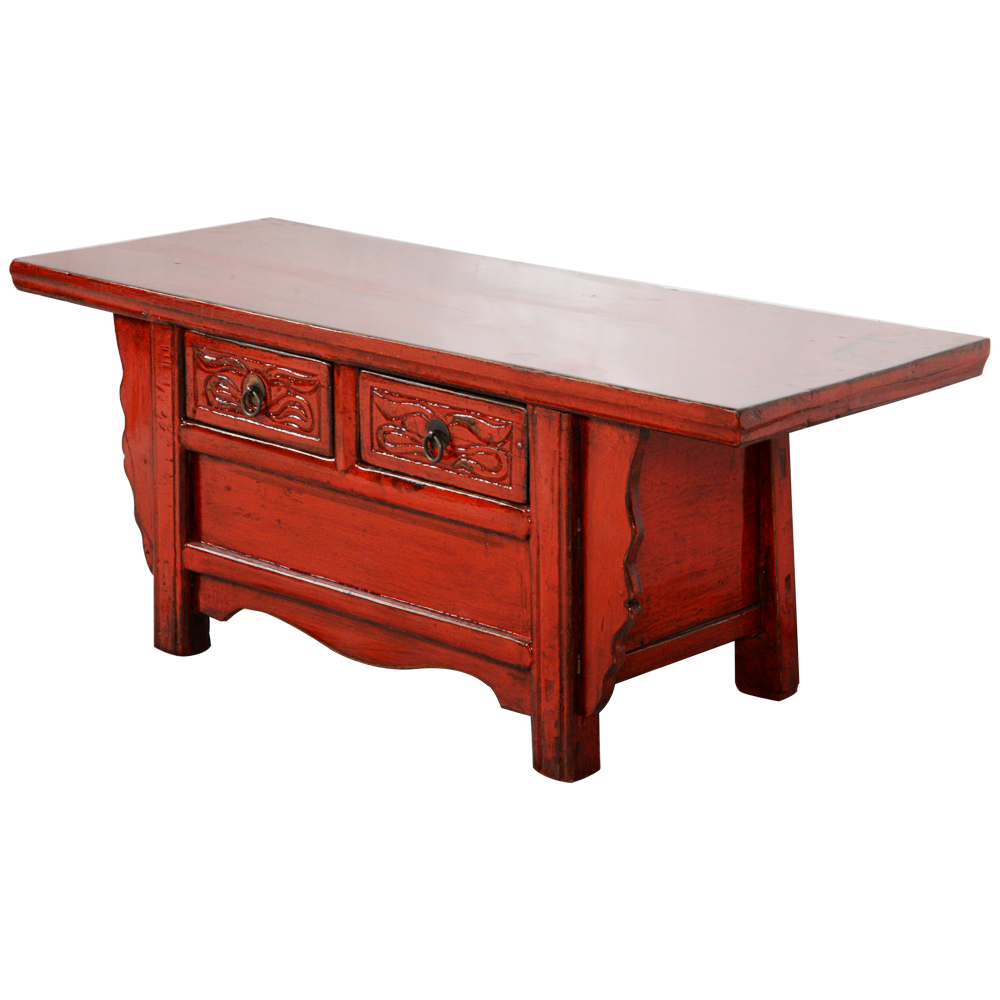 Antique Chinese Red Glossy W101xD39xH40cm Fine Asianliving