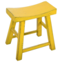 Tabouret Chinois Jaune Brillant L46xP22xH47cm