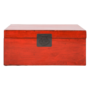 Cofre Chino Antiguo Rojo Brillante A92xF53xH41cm