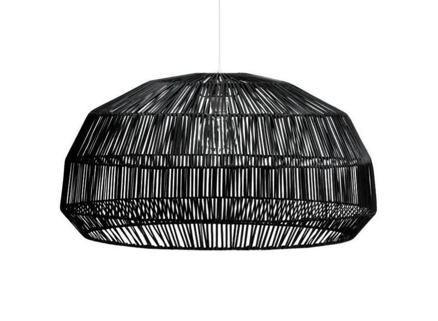 Lampe à Suspension Bambou Noir - Andy D53xH30cm