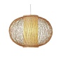 Lampada a Sospensione in Bambù Fatta a Mano - Sophia L40xP40xA33cm