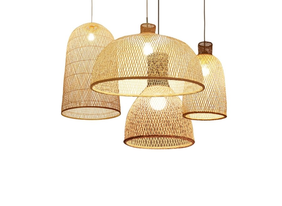 Bamboo Pendant Light Handmade - Payton D40xH29cm