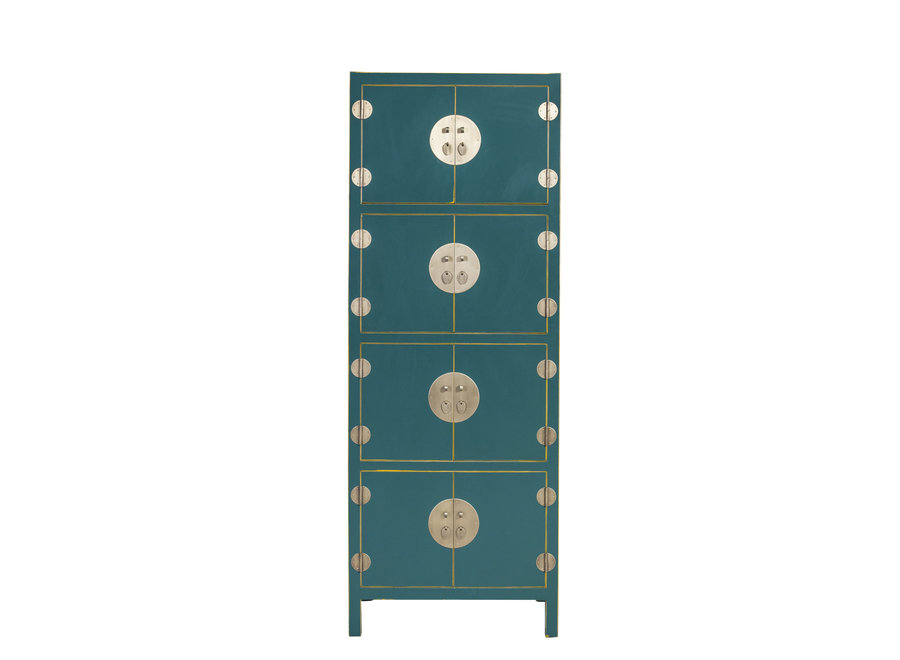 Chinese Cabinet Teal W67xD45xH180cm - Orientique Collection