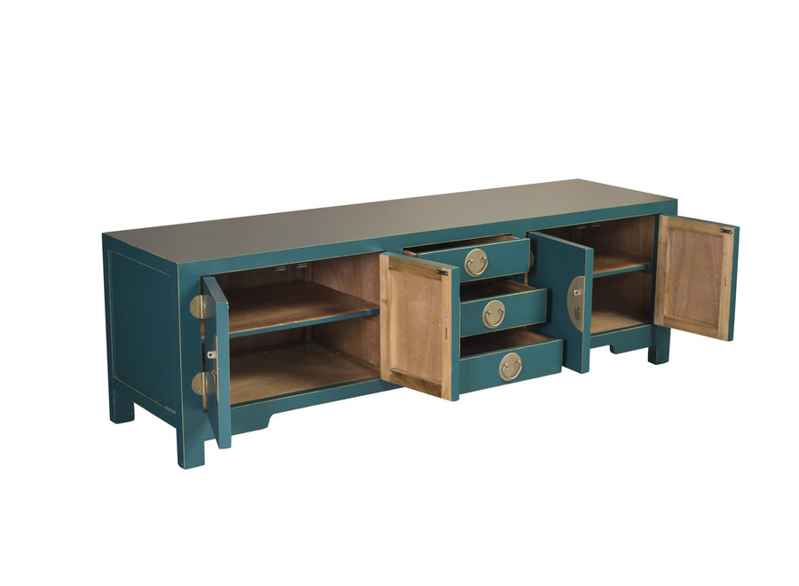 Mueble TV Chino Verde Azulado - Orientique Colección An175xP47xAl54cm