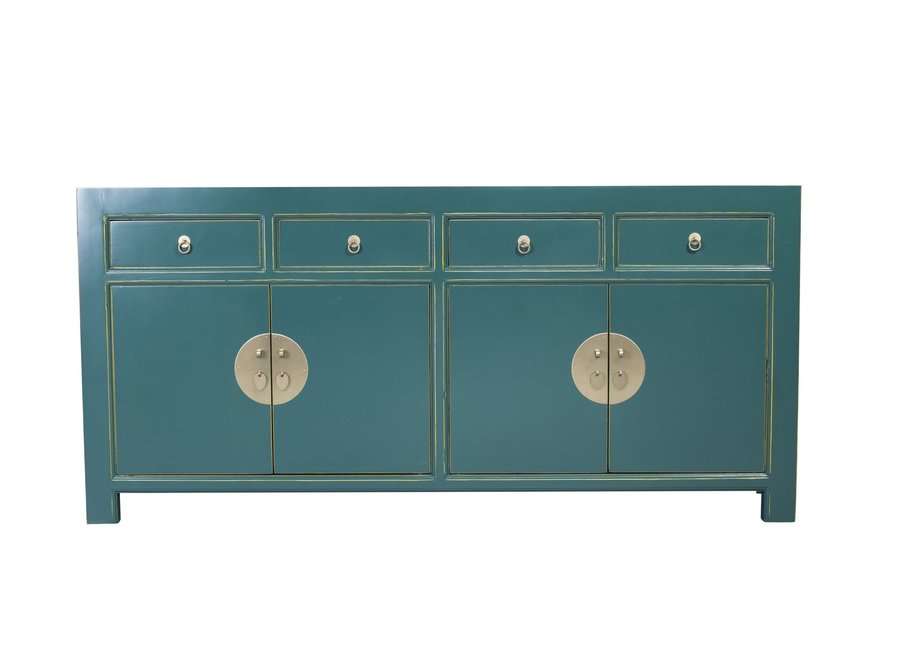 Credenza Cinese Blu Ottanio L180xP40xH85cm