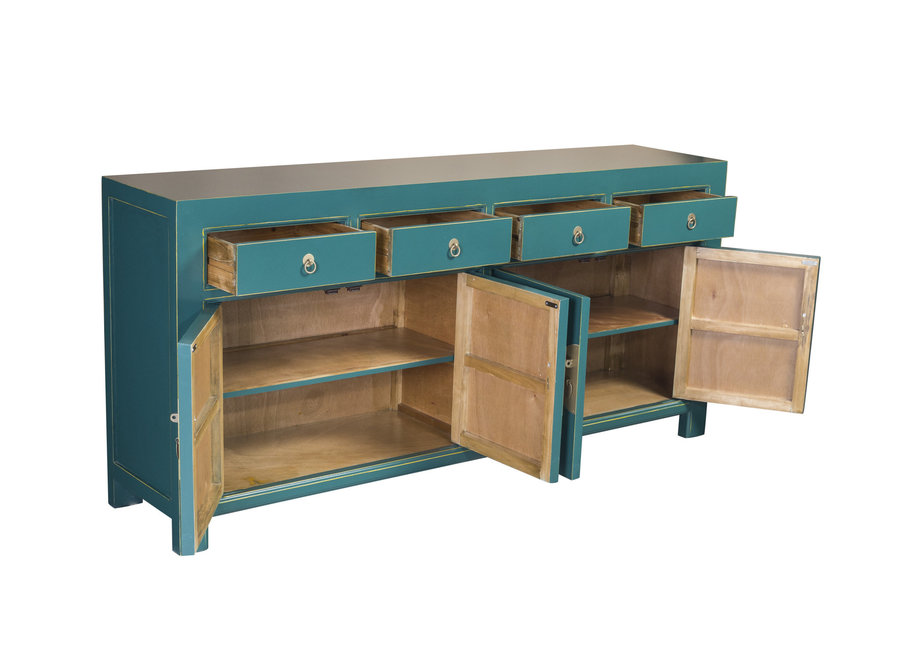 Chinese Sideboard Teal Blue W180xD40xH85cm