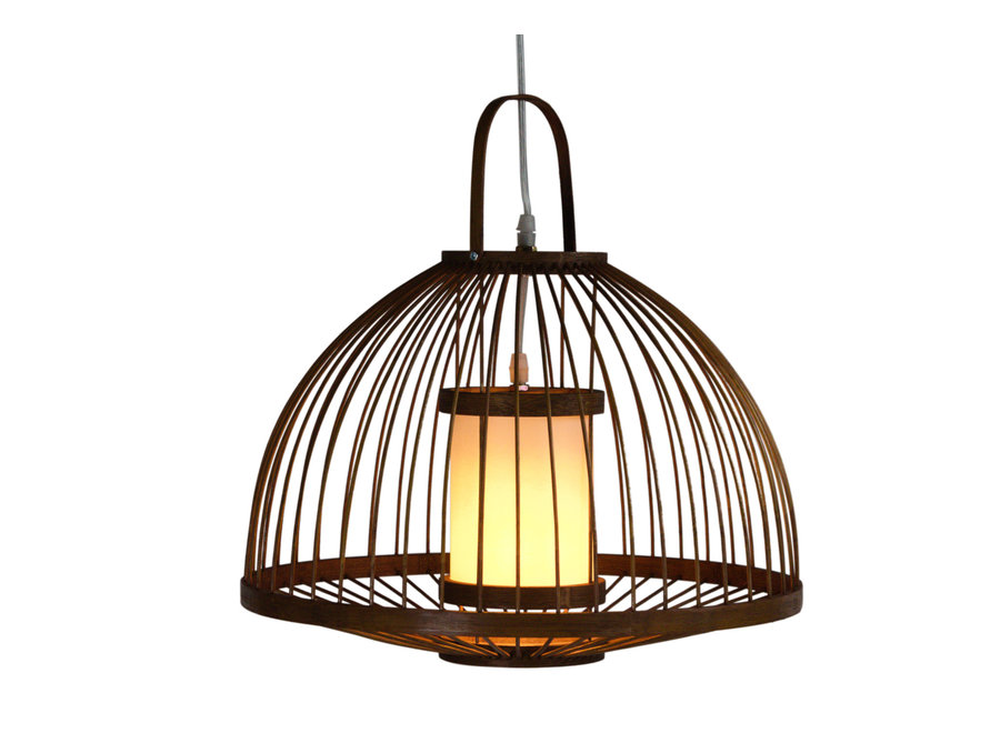 Bamboo Lampshade Pendant Light Handmade - Mabel D40xH40cm