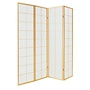 Japanese Room Divider 4 Panels W180xH180cm Privacy Screen Shoji Rice-paper Natural