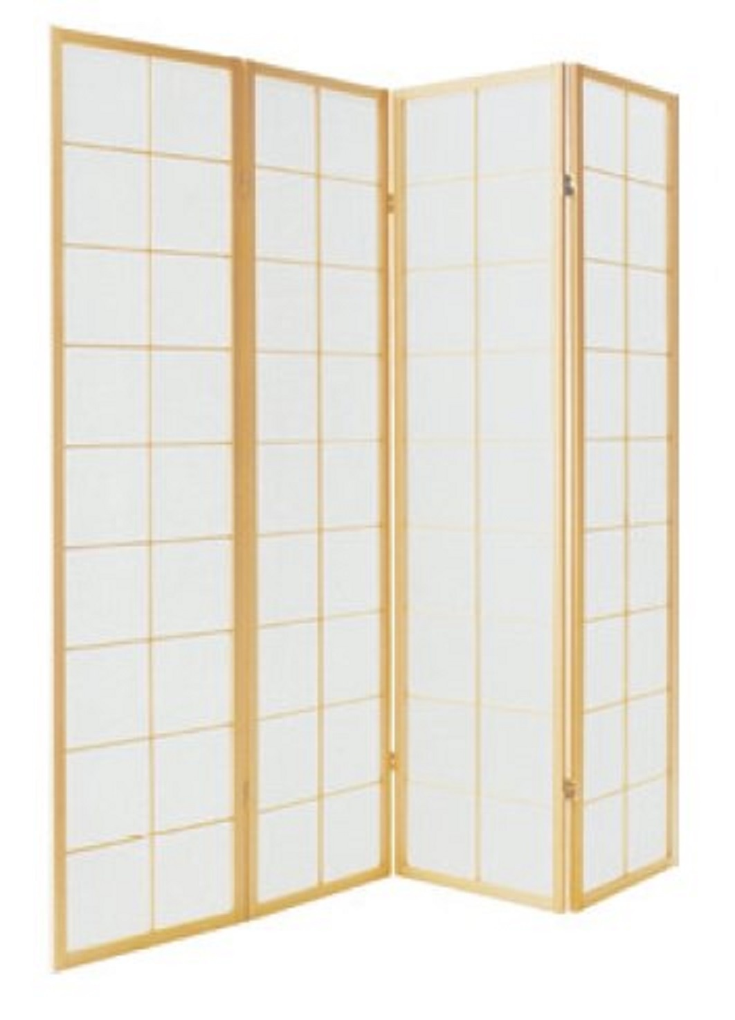 Japanese Room Divider 4 Panels W180xH180cm Privacy Screen Shoji Rice