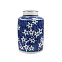 Pot à Gingembre Chinois Porcelain Bleu Blanc Fleurs D19xH29cm