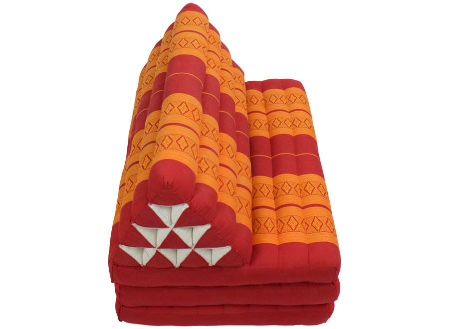 Colchón Tailandés de 3 Pliegues con Cojín Triangular Plegable 80x190cm XXXL