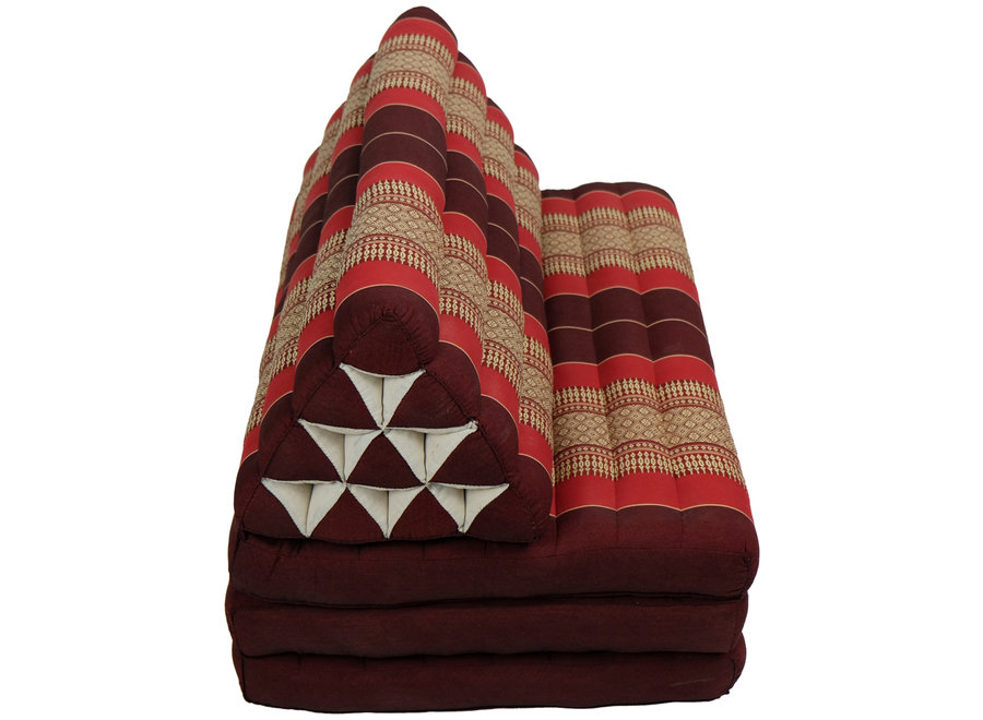 Colchón Tailandés de 3 Pliegues con Cojín Triangular Plegable 80x190cm XXXL