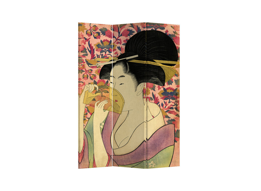 Paravento Giapponese Separè L120xA180cm Geisha Giapponese