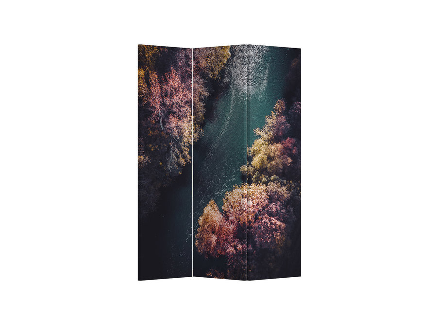 Room Divider Privacy Screen 3 Panel W120xH180cm River Forest