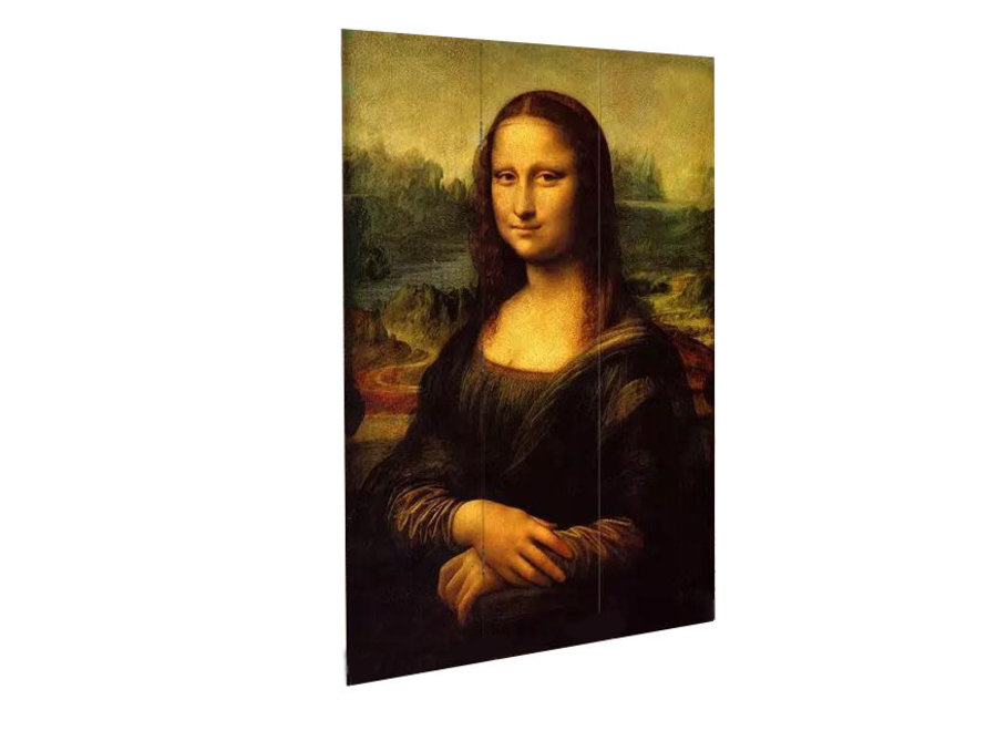 Raumteiler Trennwand B120xH180cm 3-teilig Da Vinci Mona Lisa