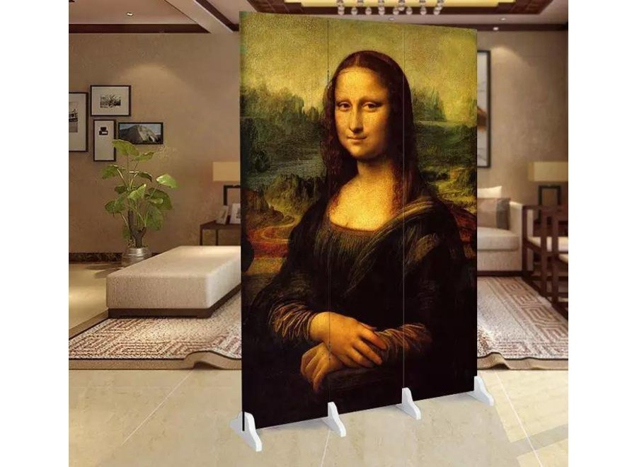 Fine Asianliving Room Divider Privacy Screen 3 Panel Mona Lisa W120xH180cm