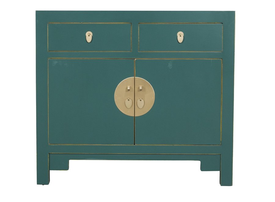 Chinese Cabinet Teal - Orientique Collection W90xD40xH80cm